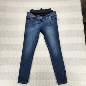 Old Navy Maternity Jeans Womens 10 Long Rockstar Premium Full Panel Stretch Pant